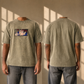 Anime Vintage Washed T-Shirt | Embroidered Graphic – Adenva