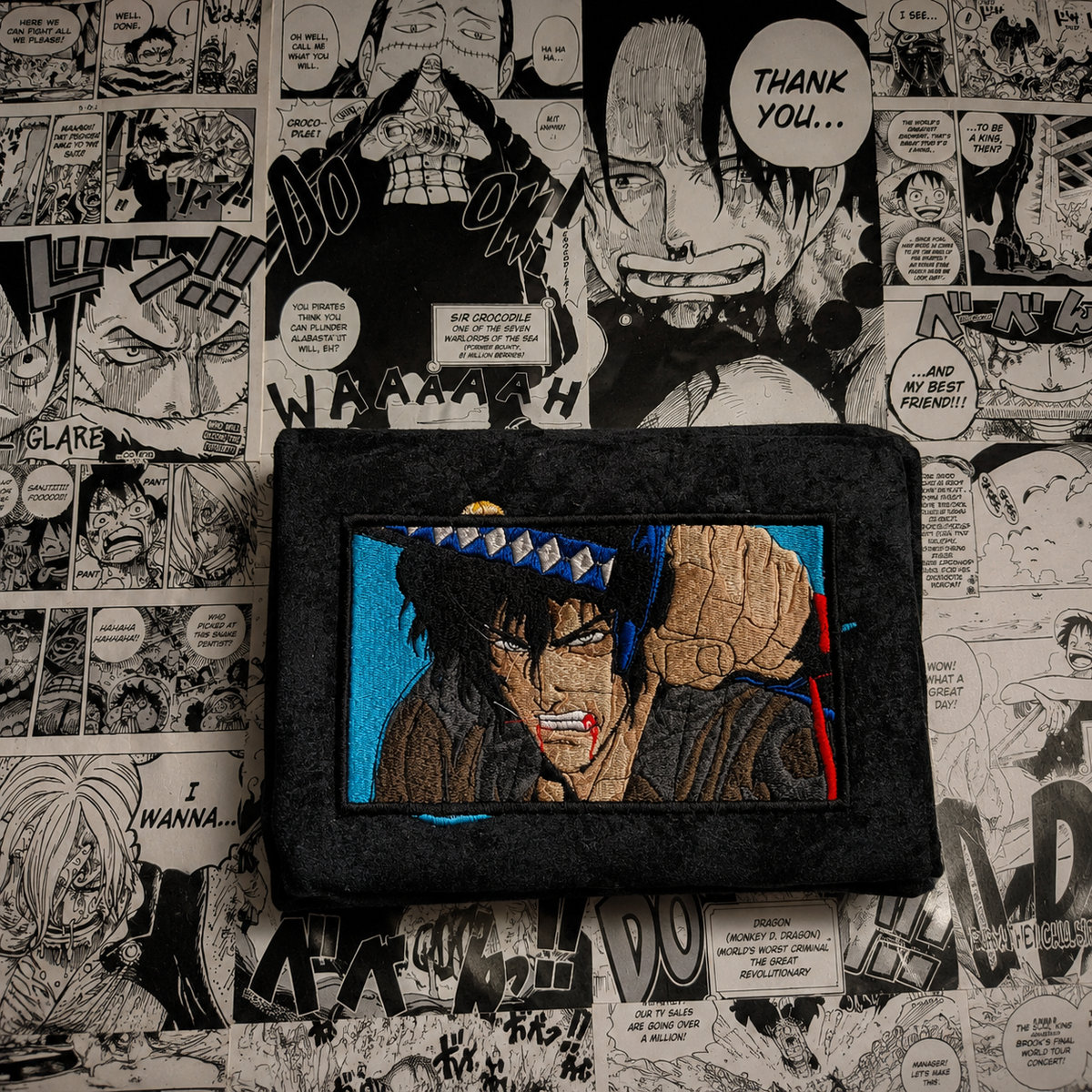 Warrior Embroidered Anime Streetwear T-Shirt